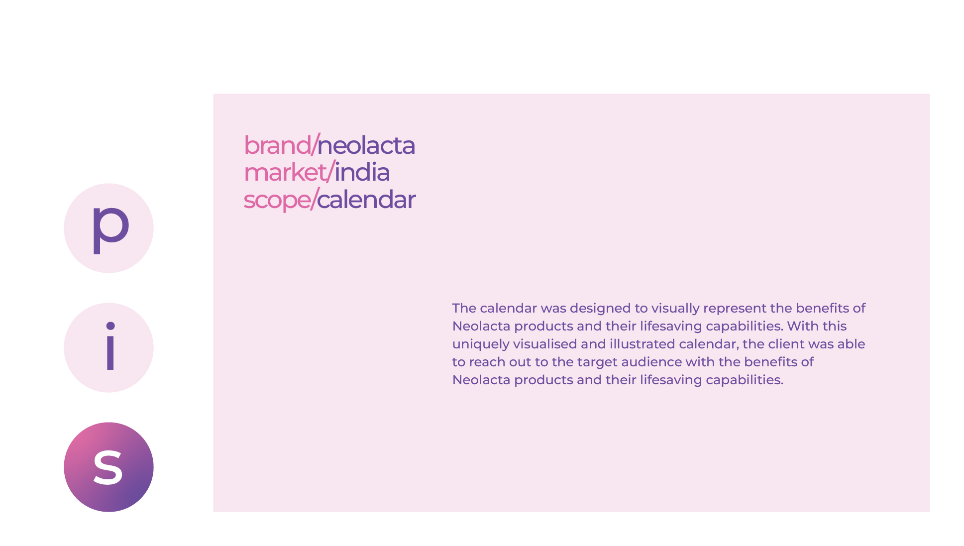 Neolacta - calendar