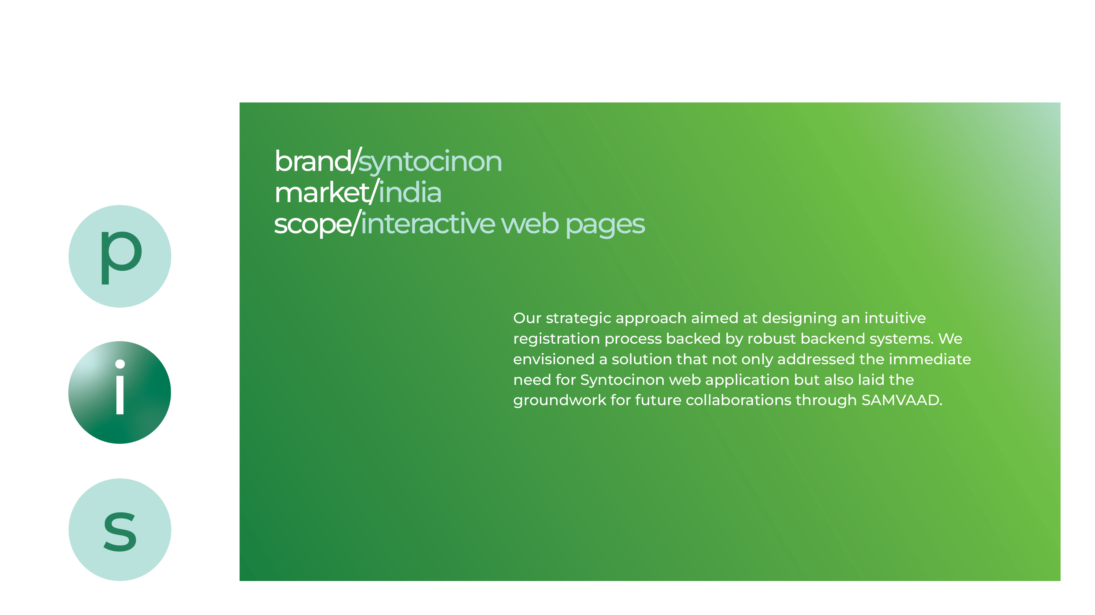 Syntocinon - interactive web pages