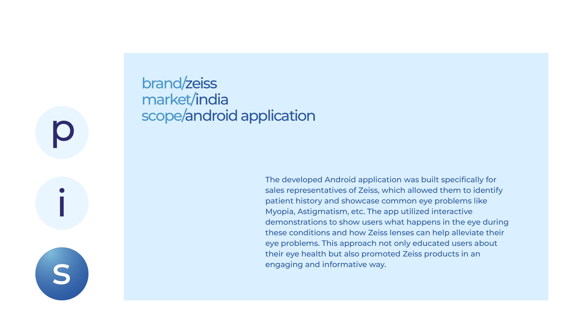 Zeiss - Android Application