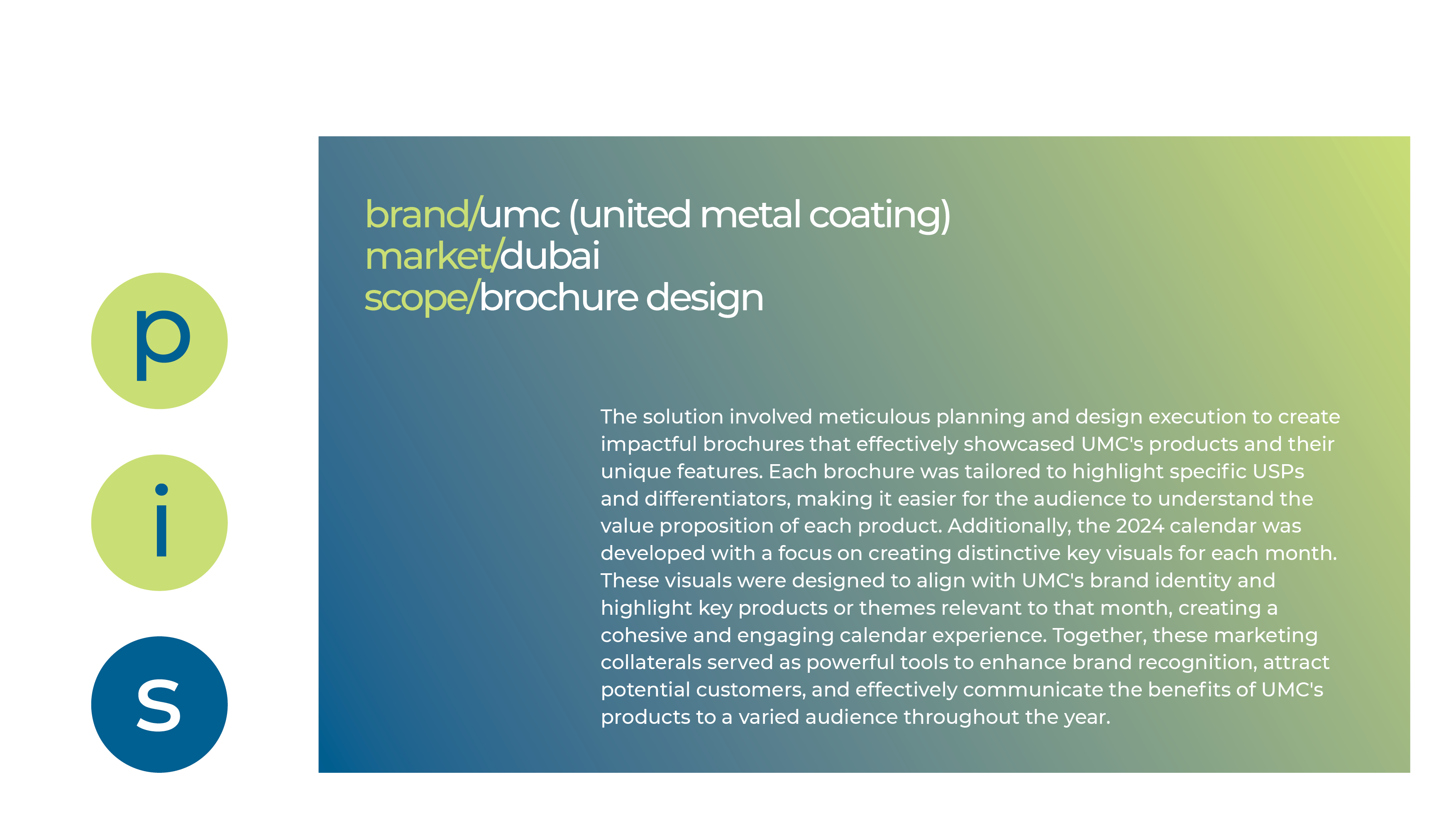 UMC - brochure design